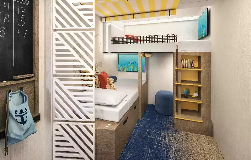 Cabina Infinite familiar con vista al mar y balcón