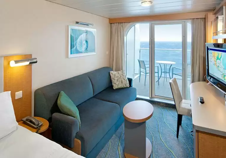 Cabina con vista al mar ultra espaciosa con gran balcón